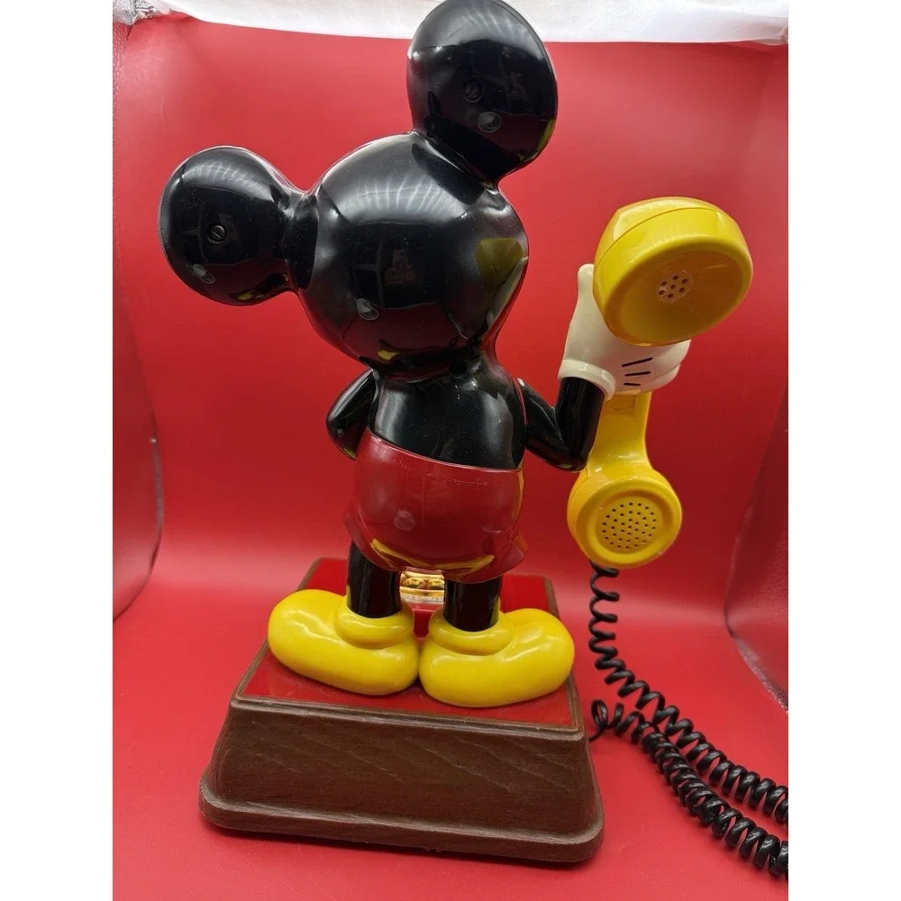 Disney Standing Mickey Mouse Rotary Dial Telephone Desk Phone 1976 Landline 15